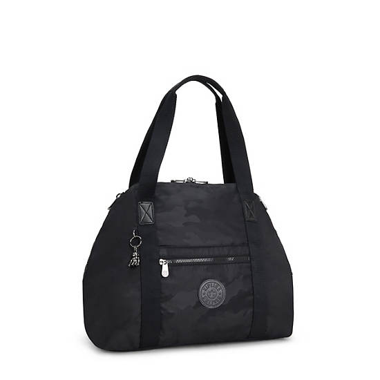 Kipling Art Medium Mode Tote Tassen Zwart | België 1451EB